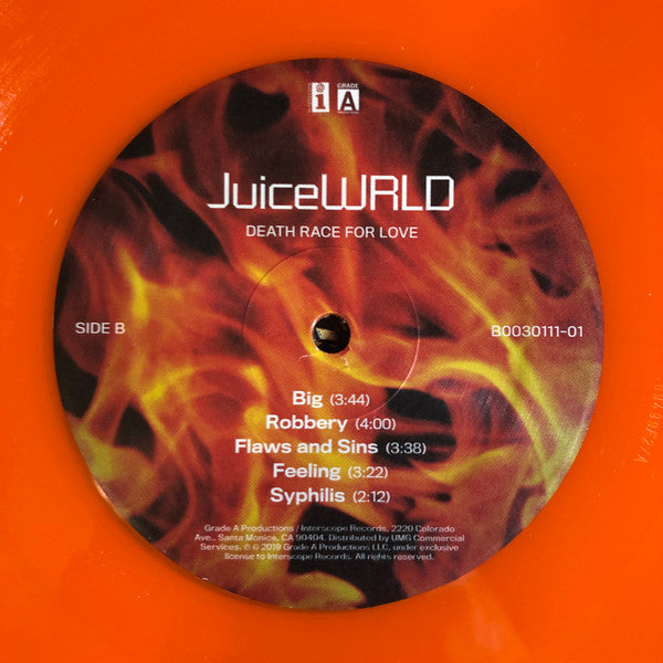 Juice WRLD : Death Race For Love (2xLP, Album, Ltd, Ora)