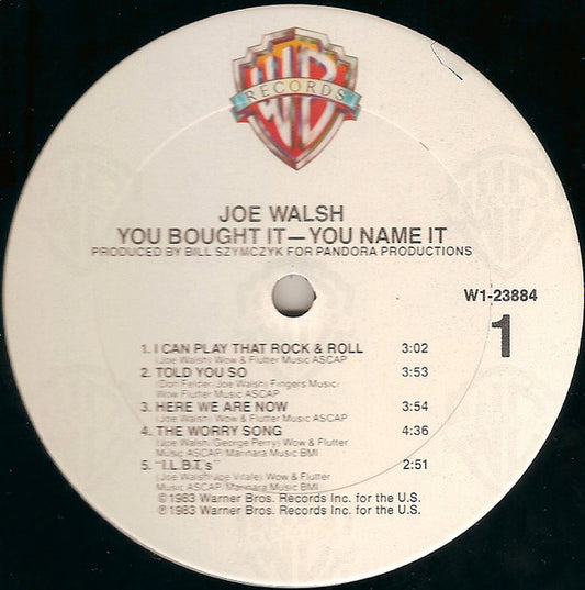 Joe Walsh : You Bought It - You Name It (LP, Album, Club, CRC)