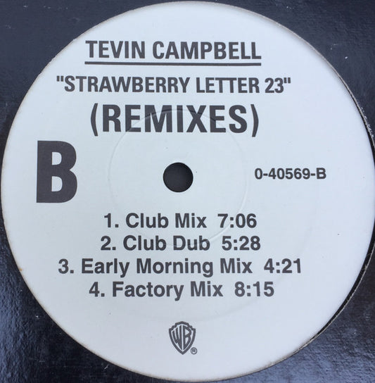 Tevin Campbell : Strawberry Letter 23 (Remixes) (12", Maxi, Promo)