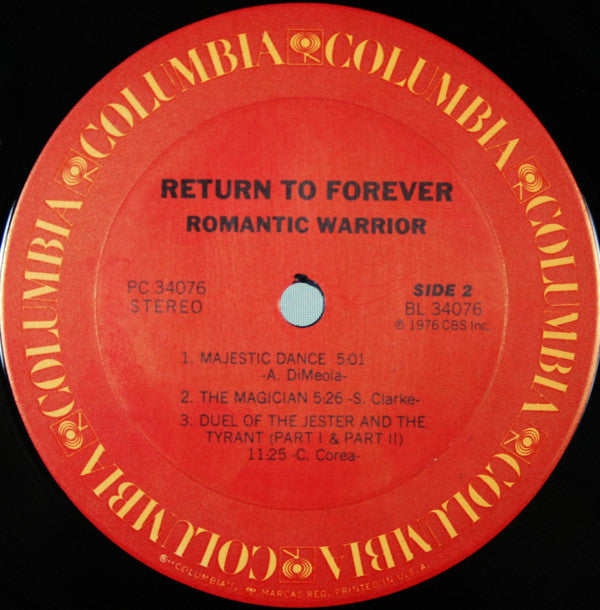 Return To Forever : Romantic Warrior (LP, Album, RE, Ter)