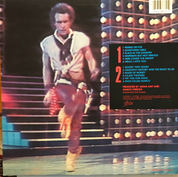 Adam Ant : Friend Or Foe (LP, Album, Pit)