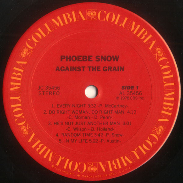 Phoebe Snow : Against The Grain (LP, Album)