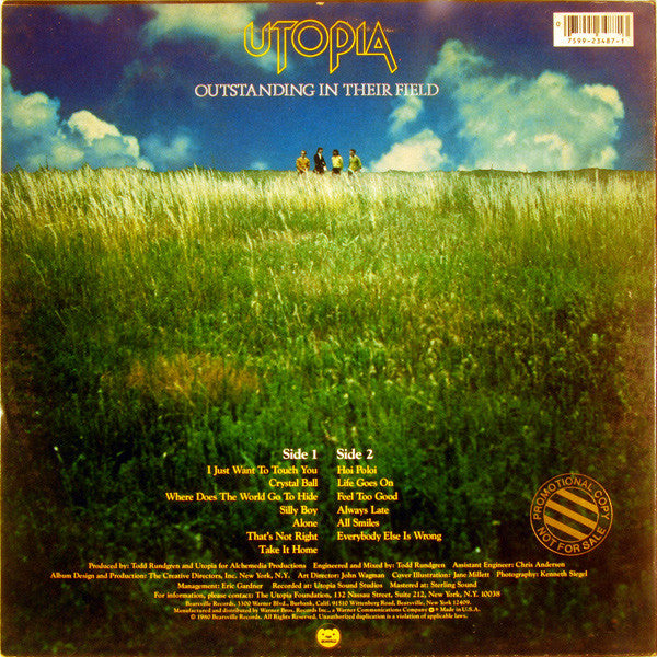 Utopia (5) : Deface The Music (LP, Album, Mon)