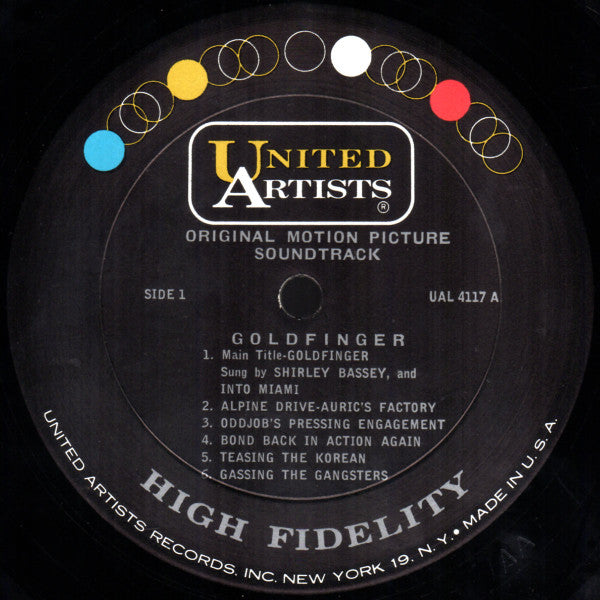 John Barry : Goldfinger (Original Motion Picture Score) (LP, Album, Mono)