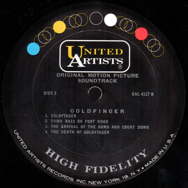 John Barry : Goldfinger (Original Motion Picture Score) (LP, Album, Mono)