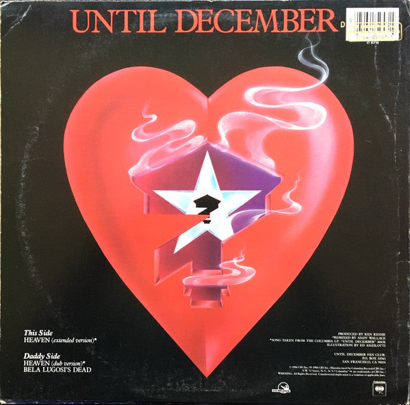 Until December : Heaven / Bela Lugosi's Dead (12")
