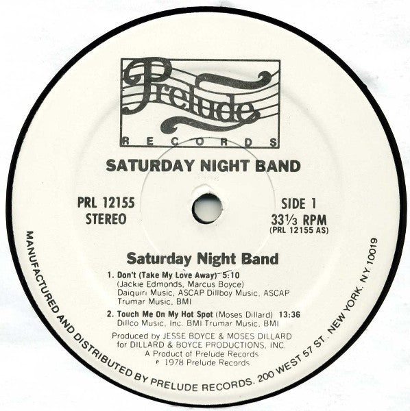 Saturday Night Band : Come On Dance, Dance (LP, Album)