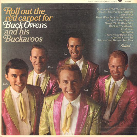 Buck Owens And His Buckaroos : Roll Out The Red Carpet (LP, Album, Mono, Scr)