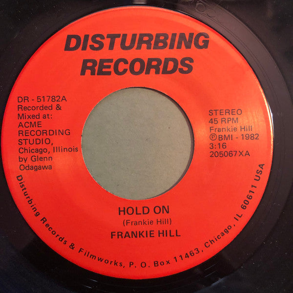 Frankie Hill (2) : Hold On / We Walk Alone (7")