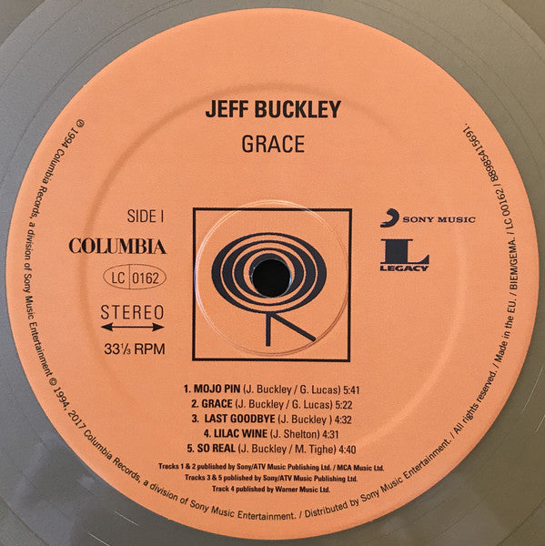 Jeff Buckley : Grace (LP, Album, RE, RP, Gol)