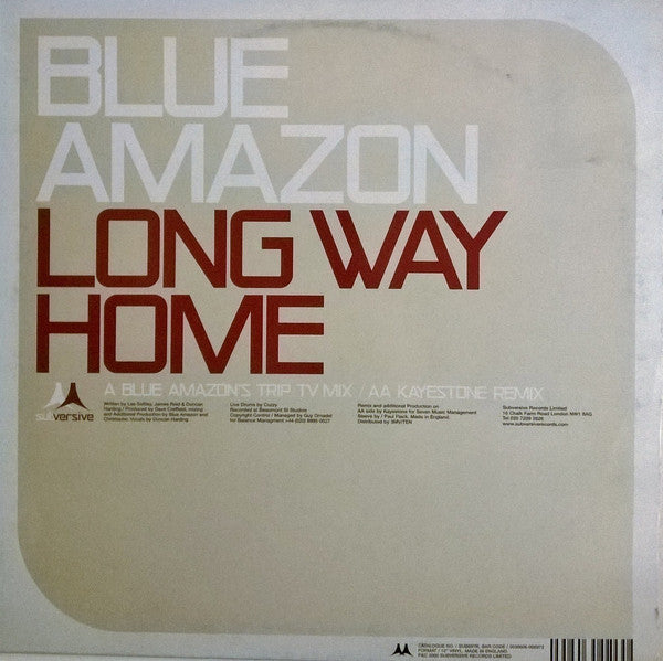 Blue Amazon : Long Way Home (12")