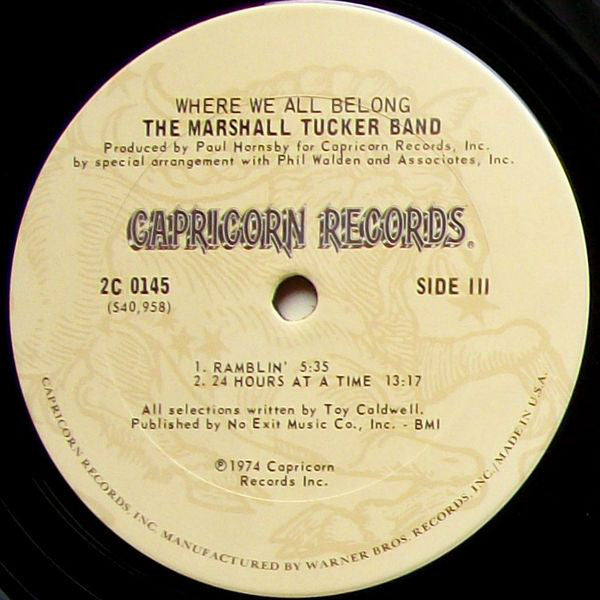 The Marshall Tucker Band : Where We All Belong (2xLP, Album, Gat)