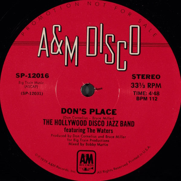 Hollywood Disco Jazz Band Featuring The Waters : Don's Place (12", Promo)