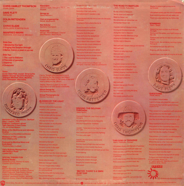 Manfred Mann's Earth Band : The Roaring Silence (LP, Album, Jac)