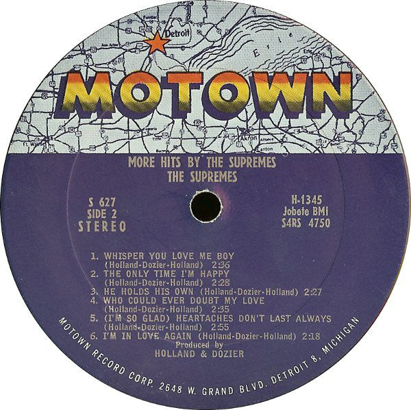 The Supremes : More Hits By The Supremes (LP, Album)