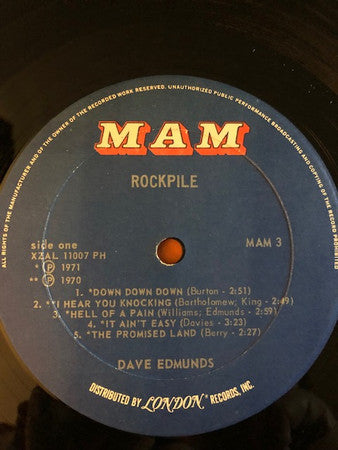 Dave Edmunds : Rockpile (LP, Album, PH )