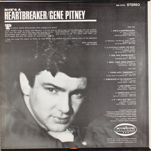 Gene Pitney : She's A Heartbreaker (LP, Album)