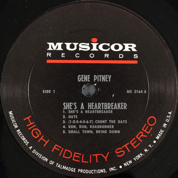 Gene Pitney : She's A Heartbreaker (LP, Album)