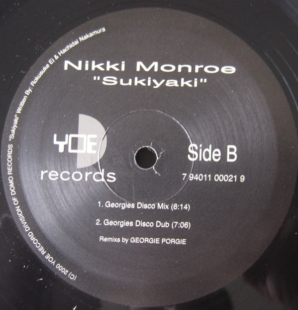 Nikki Monroe : Sukiyaki (2x12")