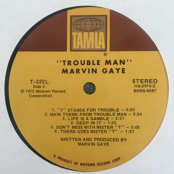 Marvin Gaye : Trouble Man (LP, Album, Ind)
