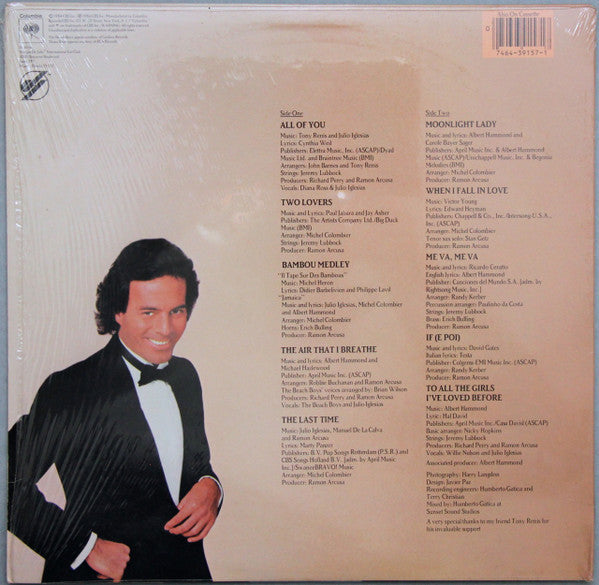 Julio Iglesias : 1100 Bel Air Place (LP, Album, Car)
