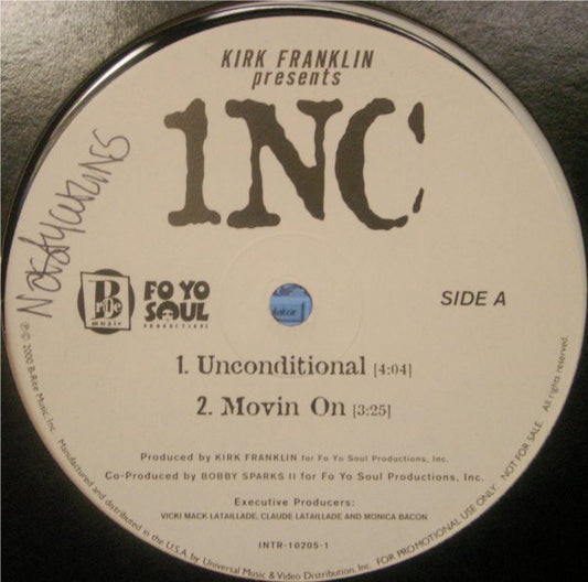 Kirk Franklin Presents One Nation Crew : Unconditional (12", Promo)