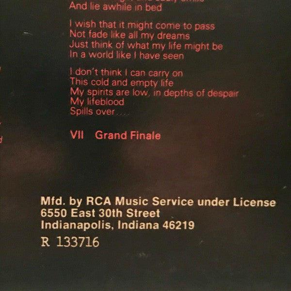 Rush : 2112 (LP, Album, Club, RCA)