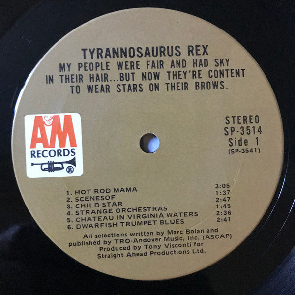 Tyrannosaurus Rex : (A Beginning) Prophets, Seers And Sages - The Angels Of All Ages / My People Were Fair And Had Sky In Their Hair... But Now They're Content To Wear Stars On Their Brows (LP, Album, RE, Ter + LP, Album, RE, Ter + Comp)