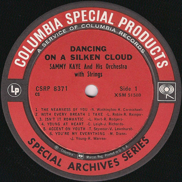 Sammy Kaye And His Orchestra : Dancing On A Silken Cloud (LP, Album, RE)