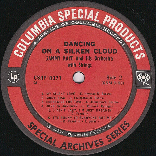 Sammy Kaye And His Orchestra : Dancing On A Silken Cloud (LP, Album, RE)