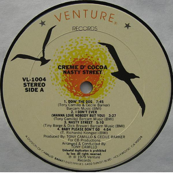 Creme D'Cocoa : Nasty Street (LP, Album)