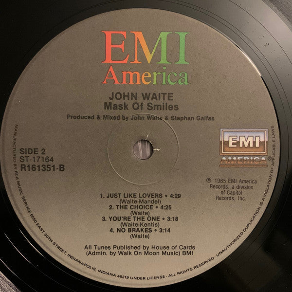 John Waite : Mask Of Smiles (LP, Album, Club)