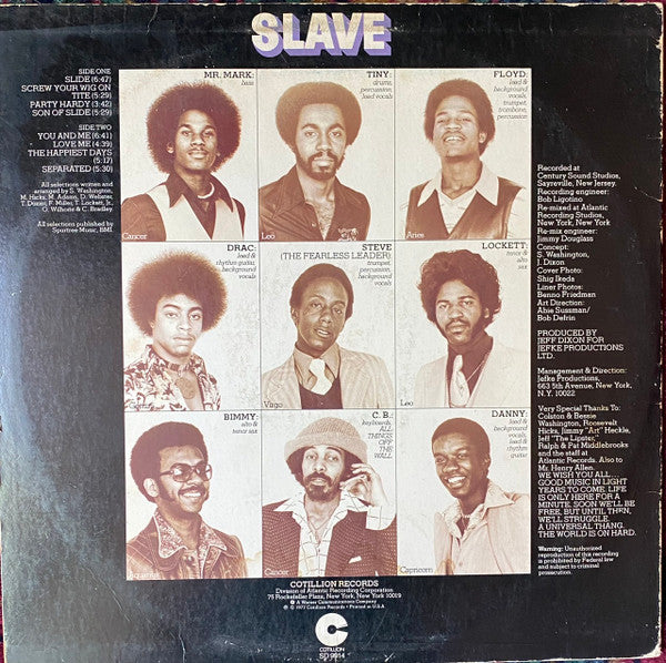 Slave : Slave (LP, Album, RI )
