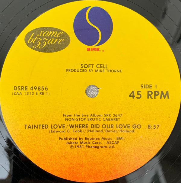 Soft Cell : Tainted Love / Where Did Our Love Go (12", Single, RE, All)