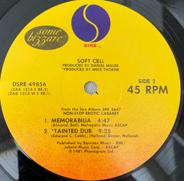 Soft Cell : Tainted Love / Where Did Our Love Go (12", Single, RE, All)