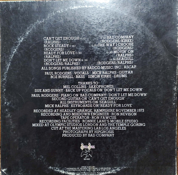 Bad Company (3) : Bad Company (LP, Album, RE, RI )