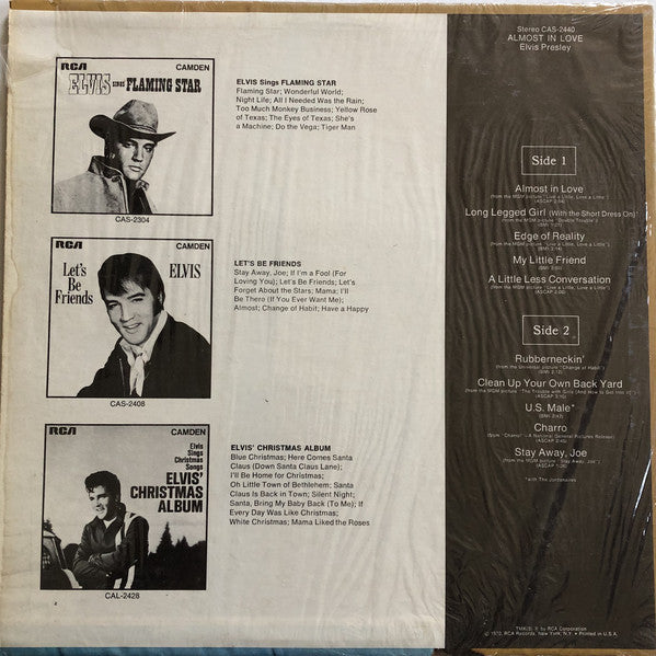 Elvis Presley : Almost In Love (LP, Comp, Ind)