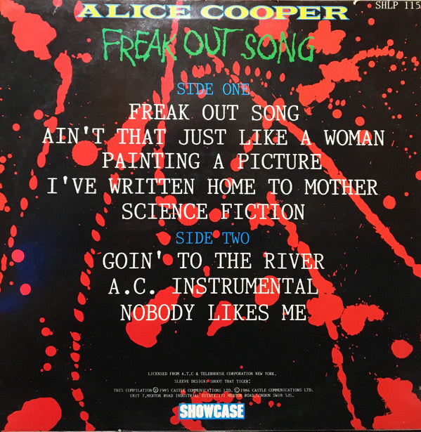 Alice Cooper : Freak Out Song (LP, Comp)