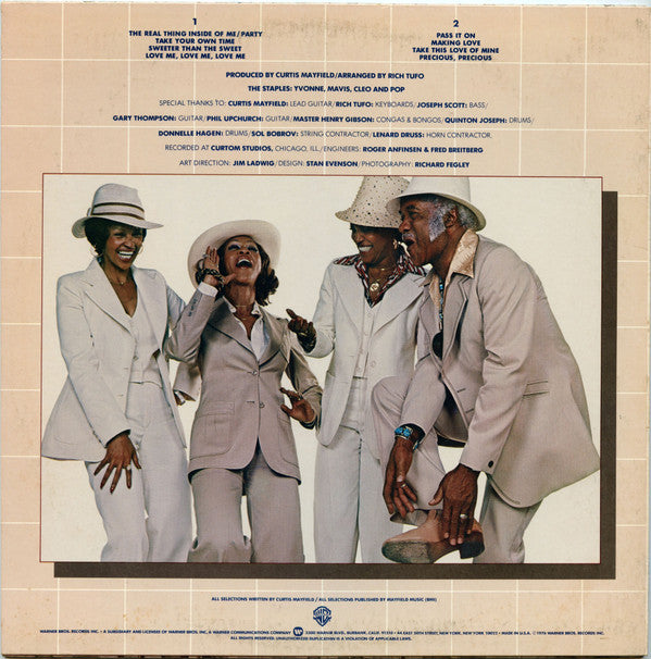 The Staples : Pass It On (LP, Album, Jac)