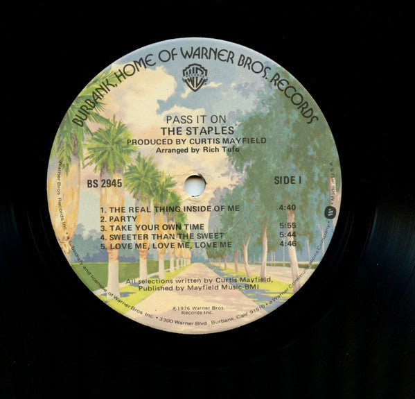 The Staples : Pass It On (LP, Album, Jac)