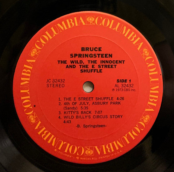 Bruce Springsteen : The Wild, The Innocent & The E Street Shuffle (LP, Album, RE, Ter)