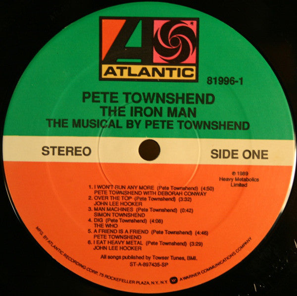 Pete Townshend : The Iron Man (The Musical By Pete Townshend) (LP, Album, SP )