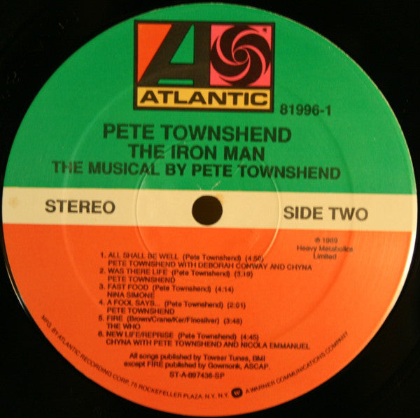 Pete Townshend : The Iron Man (The Musical By Pete Townshend) (LP, Album, SP )