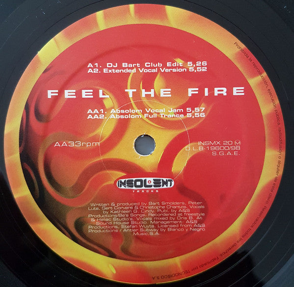 Astroline : Feel The Fire (12")