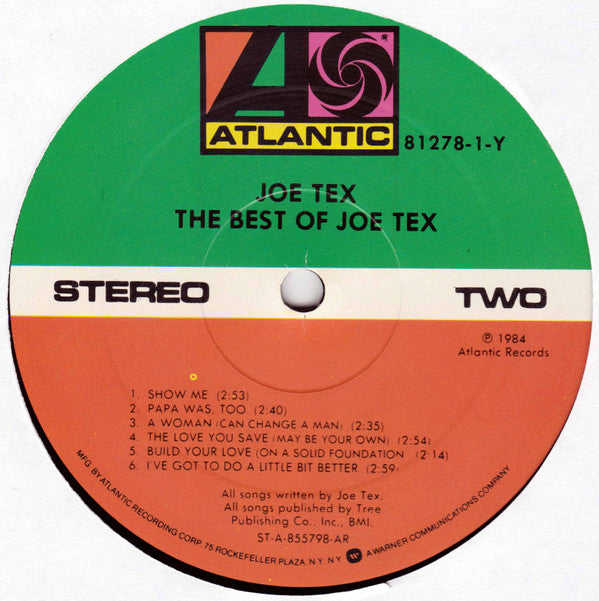 Joe Tex : The Best Of Joe Tex (LP, Comp)