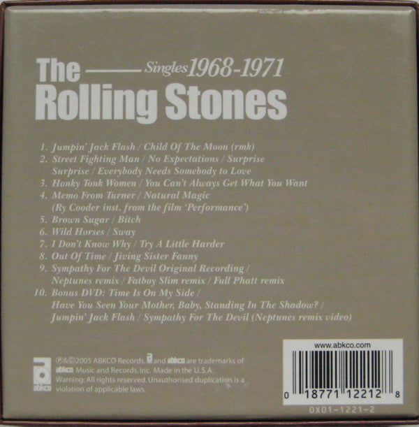 The Rolling Stones : Singles 1968-1971 (9xCD, Single + DVD + Box, Comp)