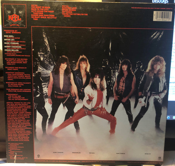 Keel : The Right To Rock (LP, Album, EMW)