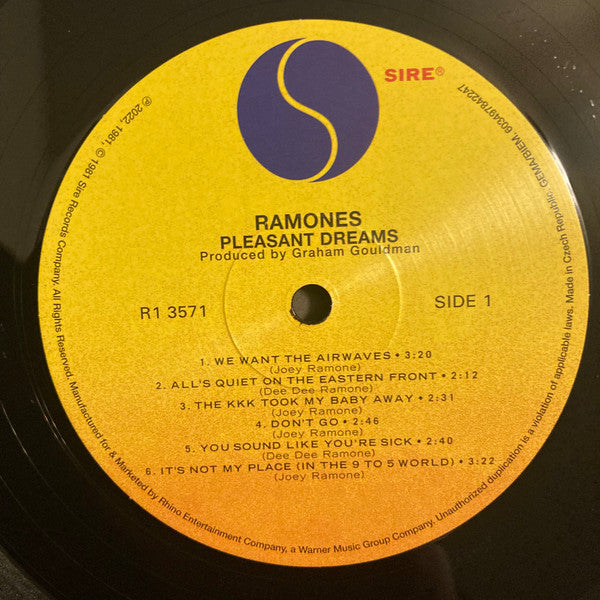 Ramones : Pleasant Dreams (LP, Album, RE)