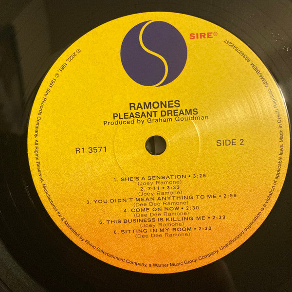 Ramones : Pleasant Dreams (LP, Album, RE)
