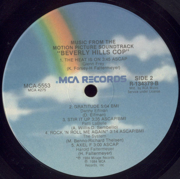 Various : Beverly Hills Cop (Music From The Motion Picture Soundtrack) (LP, Comp, Club, RCA)